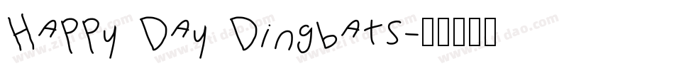 Happy Day Dingbats字体转换